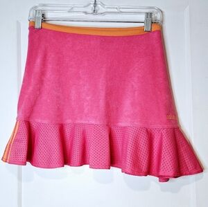 Adidas Terry Mini Skirt With Ruffle Hem